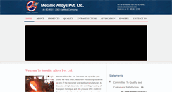 Desktop Screenshot of metallicalloys.com