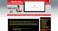 Desktop Screenshot of metallicalloys.in